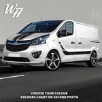 DECALS STRIPES FOR VAUXHALL VIVARO MK2 LWB GRAPHICS MOTORHOME CAMPER STICKER