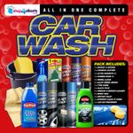 Car Washing Kit Valeting Complete Interior & Exterior Cleaning Wax Polish Sponge