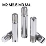 Slotted Dowel Pins with External Thread A2(304) Stainless Steel M2 M2.5 M3 M4