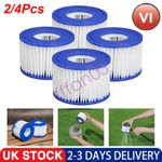 2/4pcs For Bestway Lazy Lay-Z-Spa Filters VI Cartridge Hot Tub Spa Swimming pool