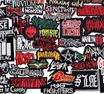 Music Embroidered transfer Band patches for clothes shirts embroidery patch