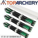 Archery 18"/20"/22" Carbon Bolts Arrows OD 8.8MM Half Moon Nock Bolt for Hunting