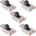 5 x On-On Standard Slide Switch DPDT 1.5A