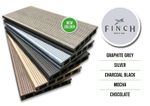 Finch Composite WPC Decking Boards Wood Effect 25 year guarantee sample Box