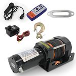 12V 4500LBS 3500LBS Waterproof Electric Winch Synthetic Rope ATV/UTV/Truck Winch
