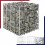 Garden Cube Gabion Raised Bed Galvanised Steel Stone Basket Raised Bed Wire Cage