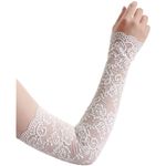 Women Summer Sleeves Lace Arm Sleeves Snug Flexible Wear Floral Pattern
