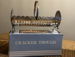 Vintage 1970 Silver Plated Filigree Art Deco Type Cracker Biscuit Trough VGC Box