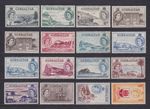Gibraltar QEII 1953 Set. Mixed MM. Cat approx £220.