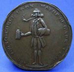 SR. G. COOK FRUITERER GREEN GROCER & OYSTER MERCHANT STANGATE LAMBETH TOKEN