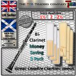 Clarinet Reeds - B Flat - Size 1.5, 2.0 & 2.5 Strength Reed - 3 Pack - UK Seller