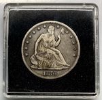 1876-CC Seated Liberty Half Dollar Type 5 With Motto (Carson City) Raw Choice