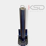 Black 580mm Telescopic Security Bollard Steel - Driveway Parking Post Anti Theft