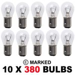 10 x 380 P21/5W Car Stop & Tail Brake Fog Light Bulbs 12v 21/5W DOUBLE FILAMENT