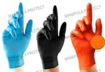 Disposable Gloves Blue Black Orang Premium Diamond HeavyDuty Nitrile Powder Free