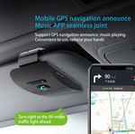 Wireless Bluetooth Speaker Hands-Free Car Kit Speakerphone Visor Clip Receiver