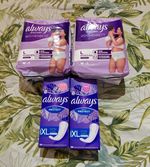 Always Discreet Bundle Postpartum Pants Unscented L ×16 Always Pantyliners x48