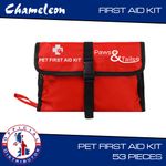 PET DOG FIRST AID KIT MEDICAL EMERGENCY HOME TRAVEL CAR 1ST AID BAG 53 PIECE