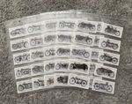 1993 Reissued Lambert & Butlers “Motocycles” Cigarette Cards - Complete Set - NM