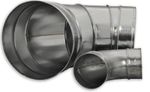 Galvanized Steel Spiral Bend 90° - Hydroponics, Ventilation, Extraction, Ducting