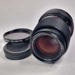 Carl Zeiss Jena 135mm Red MC S Telephoto Lens M42 Mount +Caps, Filter, Excellent