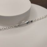 Sterling Silver Baby Toddler ID Bracelet 6.5 inch Belcher Bracelet - Boys Girls