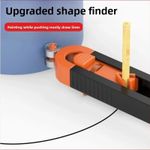 Profile Scribing Ruler Contour Gauge with Lock Precise Scribe Tool Woodworking U