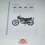 Honda Set Up Manual Book CB400F 400/4 400 Four 1970s, Reproduction. HWM007