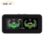 Car Digital Inclinometer M50 Automotive HUD Angle Slope Meter Voltage Monitoring