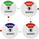 Dishwasher Magnet Clean Dirty Sign Indicator Acrylic Dishwasher Sign Universal D