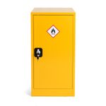 POLLOR Flammable COSHH Cabinet, HSE Safety Yellow HxWxD 900x460x460mm