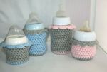 Handmade crochet baby bottle COVER / PERSONALISED