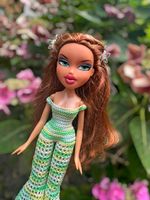 Crochet Multicolour Jumpsuit Outfit Set For Bratz Doll