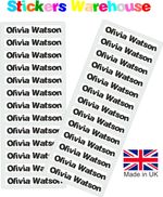 IRON ON Personalised Name School Labels for School Nursery Care Home V3