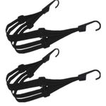 2 Pcs Luggage Straps Bike Elastic with Hooks Bungee Rack Luggage Straps Ties