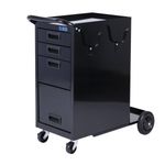 SGS Welding Cart 3 Drawer Mobile Cabinet Tough Steel Rack for Gas Handle & Hooks