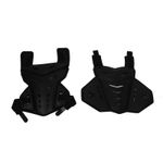 Black Motorcycle Vest Shockproof Breathable Chest Back Protection For Riding
