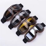 New Motorcycle Goggles Fit Over Glasses For Men Vintage Leather Riding Glasses