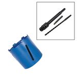 117mm Diamond Core Drill + 100mm Hex Arbor + Pilot Drill - 150mm Deep