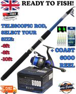 Sea Fishing Rod & Reel Combo – Angling Purists Trekker Telescopic 6/8/10ft