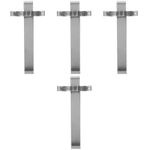 4Pcs Stainless Steel Flashlight Pocket Clips Sturdy Belt Mount Holder