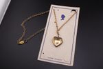 Vintage 1940s Heart Necklace on Original Display Card - Latest Novelty