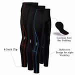 Mens Cycling Trouser Compression Cycling tight Padded Cycle Leggings, Long Pants