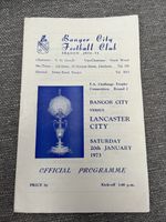 {B} FA Cup 2nd Rd Bangor City v Lancaster City 20.1.1973