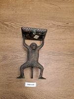 Vintage Century Cast Monkey Butler Card Holder Trinket Tray Sculpture 