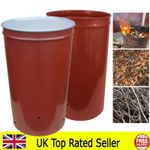 Garden Incinerator Fast Burner Bin Extra Large Incineration fire bin 210L