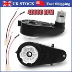 2X 12V 40000RPM Kids For Ride On Car Toy Parts Electric Motor Gear Box RS550 UK