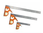 Bahco Combination Set Square Stainless Steel Ruler Choose 150mm, 300mm, 400mm
