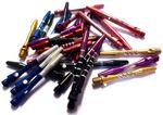 30pcs x MIXED ALLOY ALUMINIUM DARTS STEMS / SHAFTS (10 sets) - MADE IN BRITAIN
