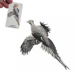 Pheasant Pewter Pin Badge Brooch Large Game Bird Lapel Coat Tie Jewellery